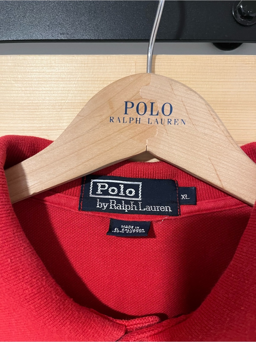 Vintage Polo Ralph Lauren Long Sleeve Polo Shirt – Red – XL 🐎 - Picture 2 of 9